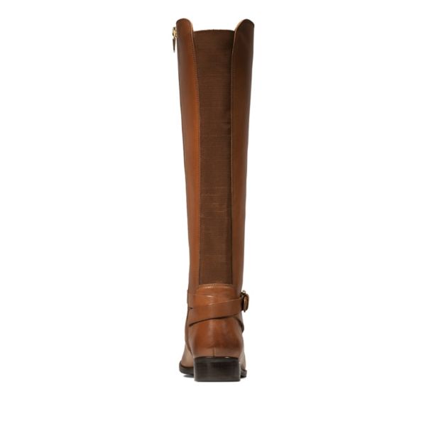 Clarks Womens Netley Whirl Knee High Boots Brown | UK-2185396